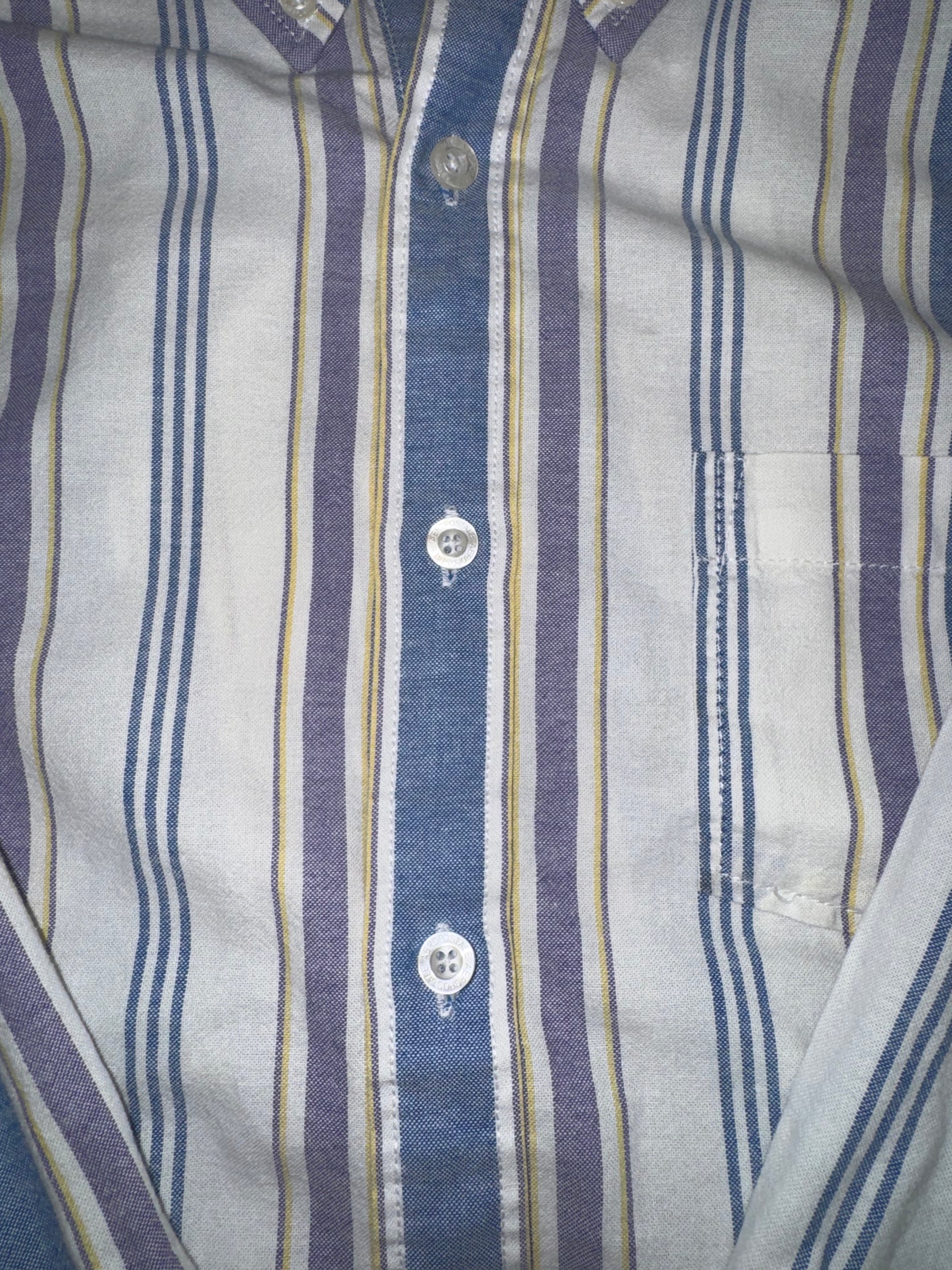 Blue & Purple Striped Button Down