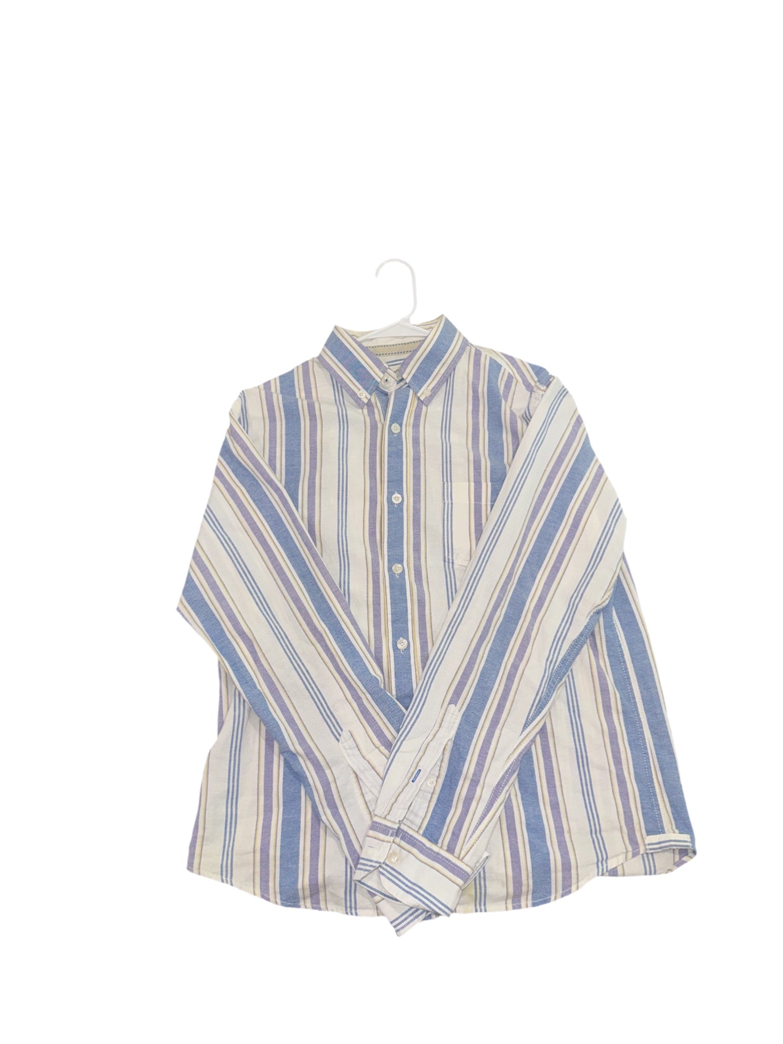 Blue & Purple Striped Button Down