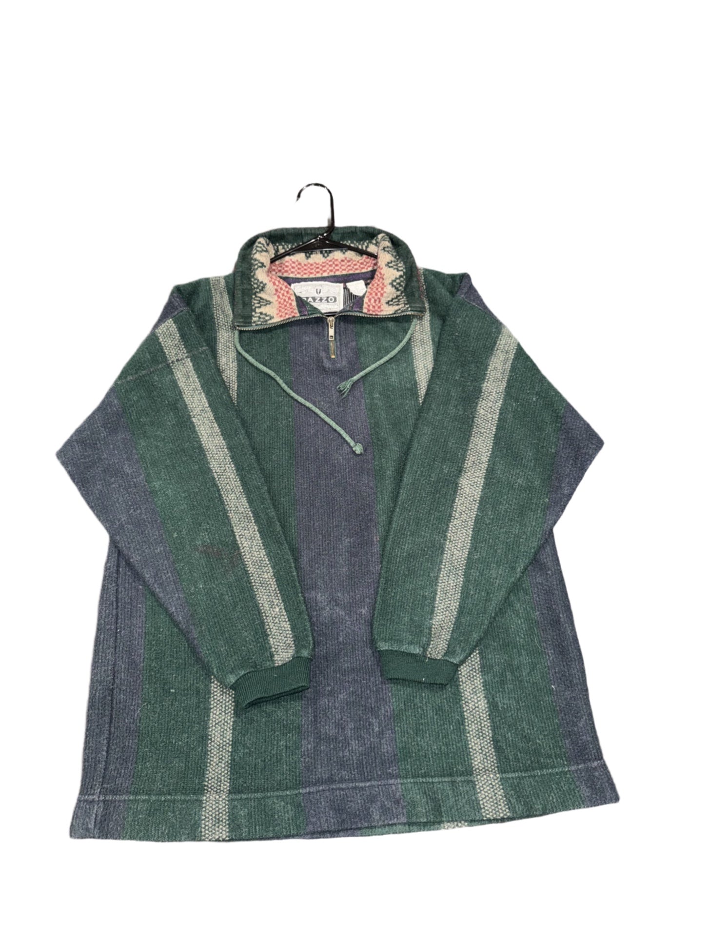 Green & Blue Quarter Zip