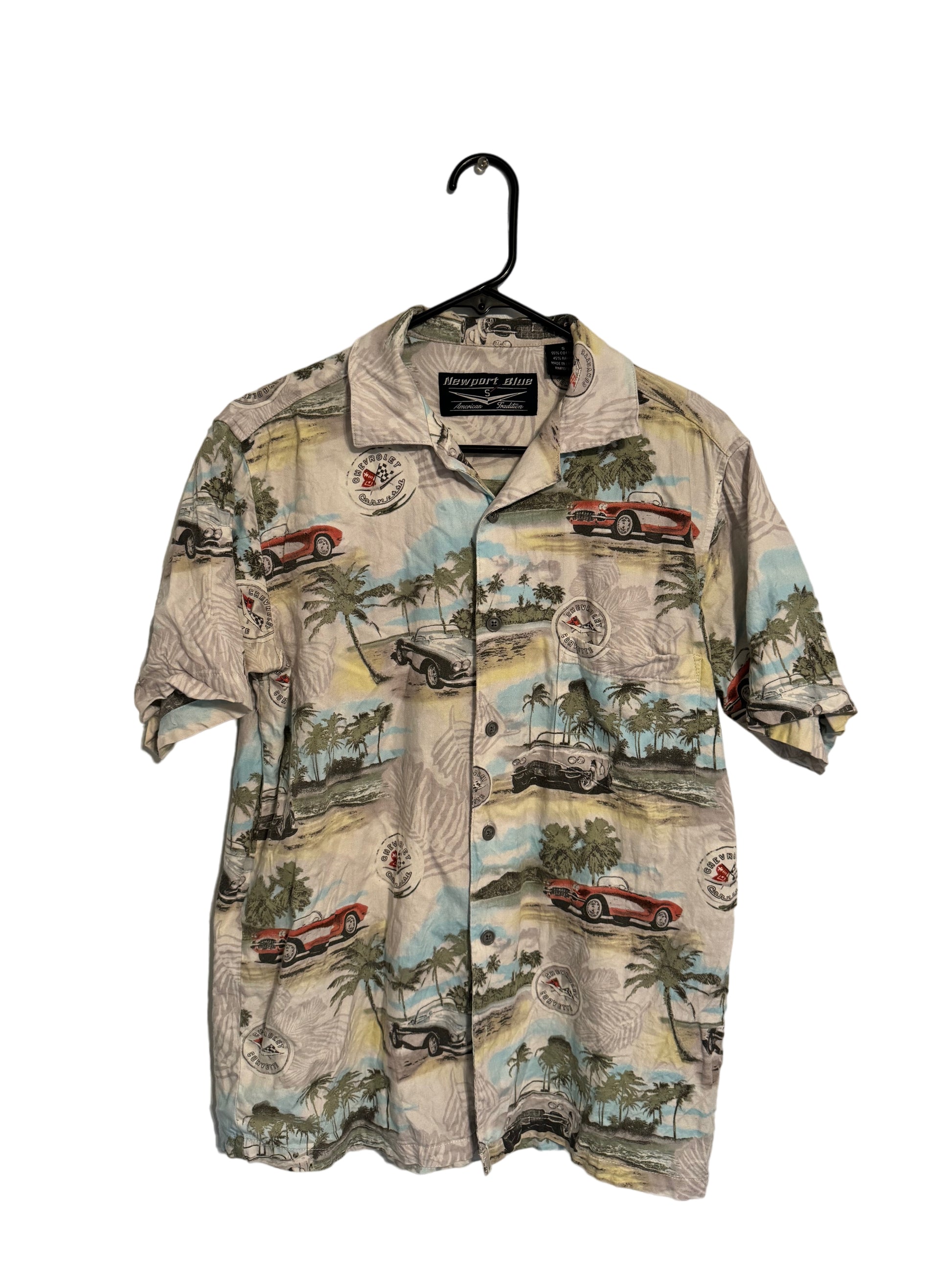 Chevrolet Corvette Button Up By Newport Blue American Tradition