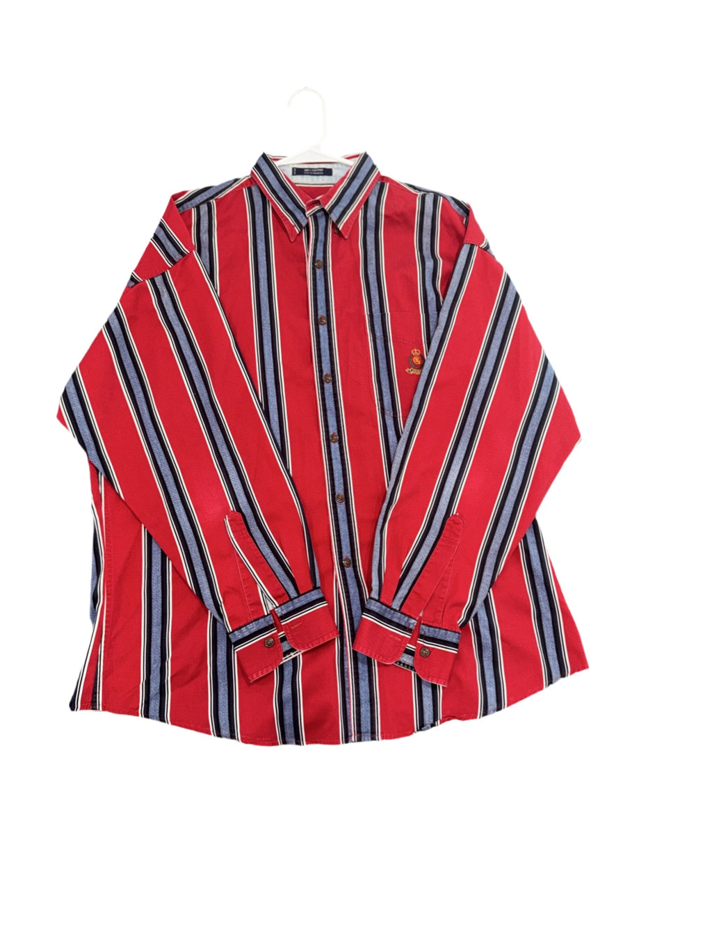 Red, Blue & Denim Button Down