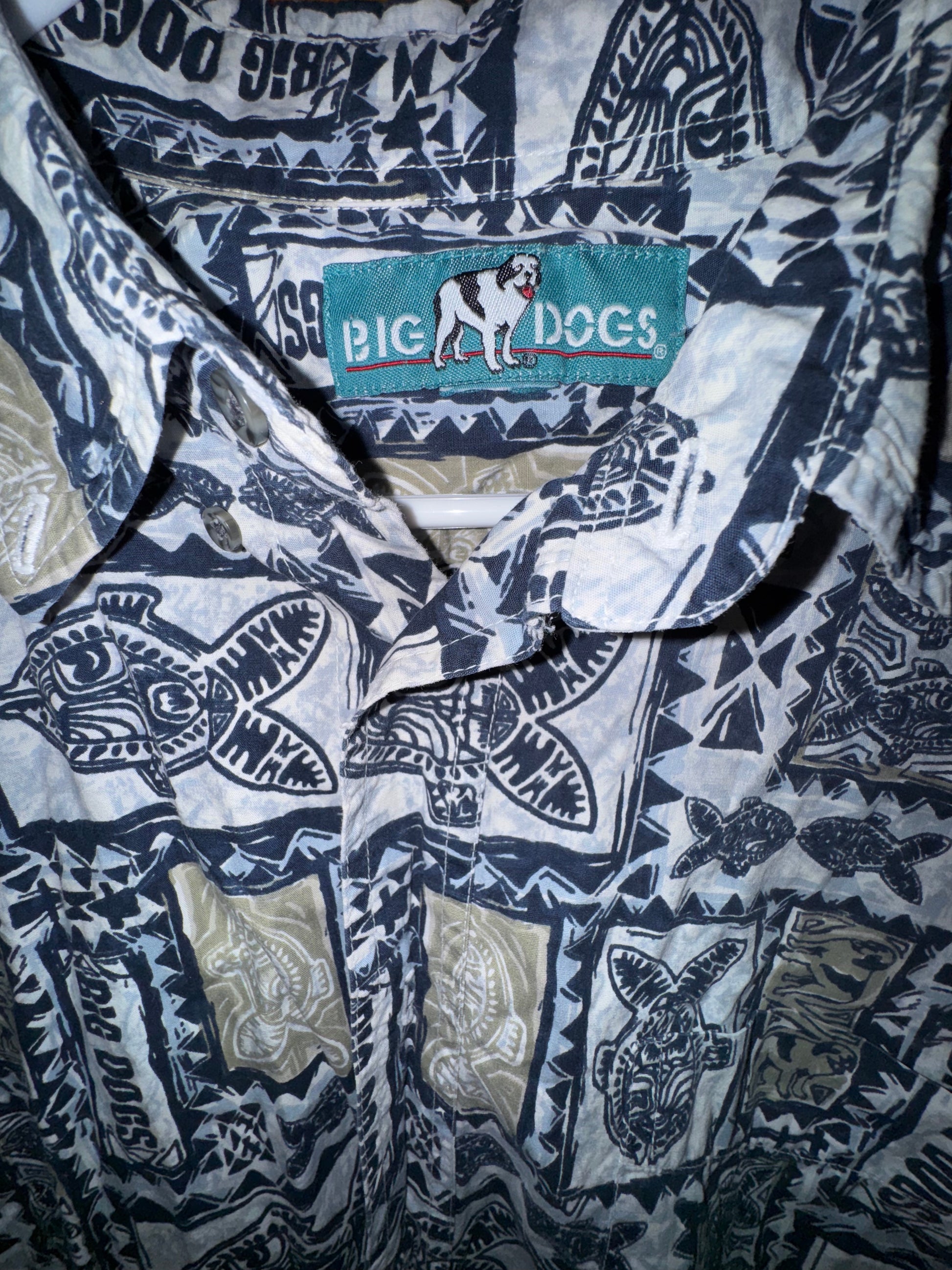 Big Dogs Hawaiian Button Down