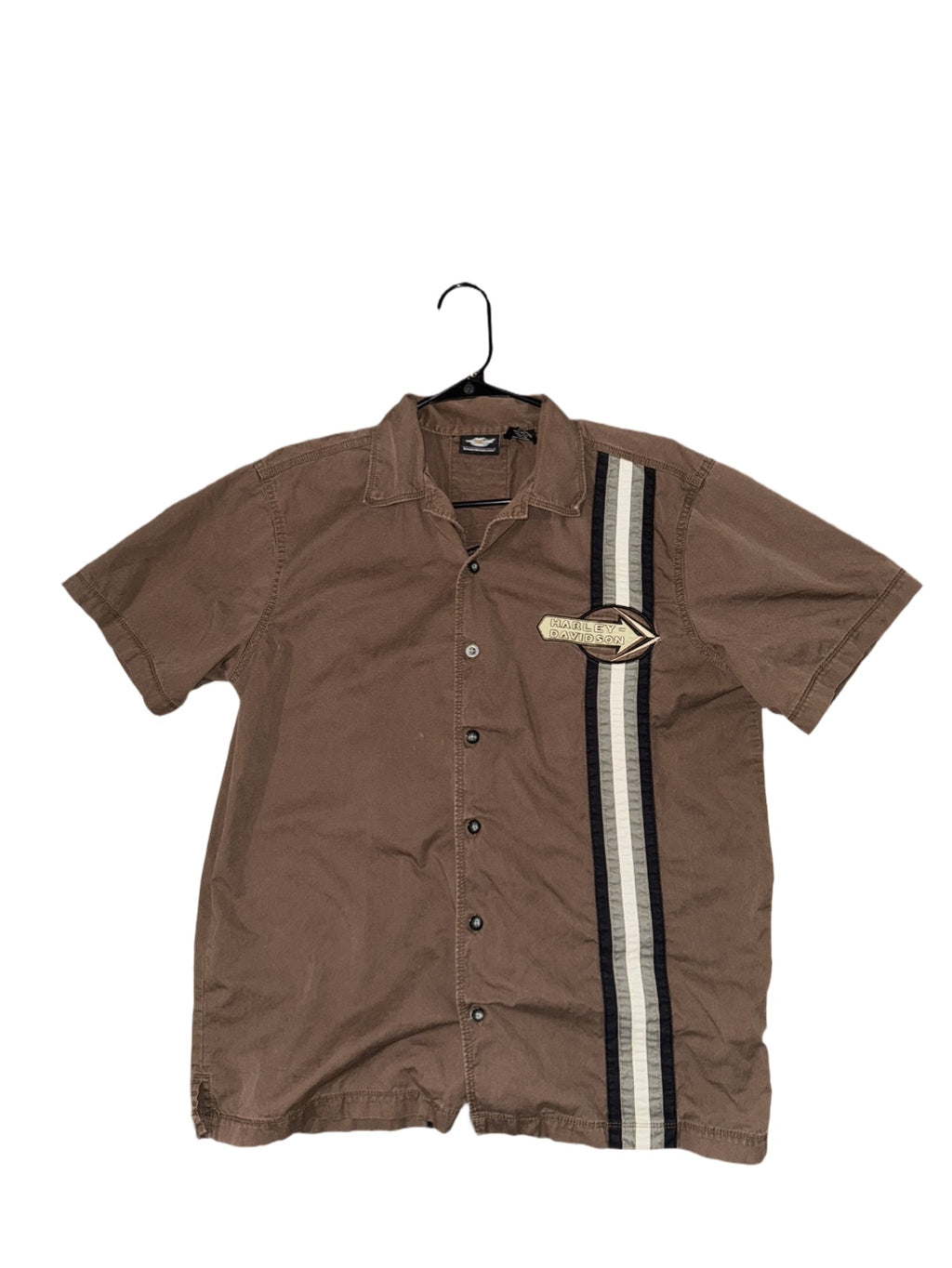 Brown Harley Davidson Button-down